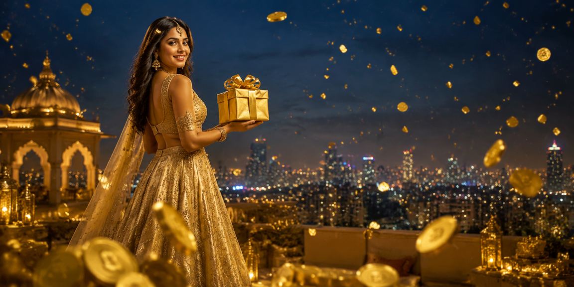 Indian woman enjoying mobile casino entertainment in Pune